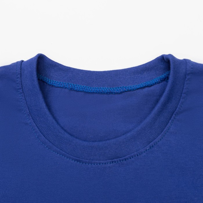 Футболка детская однотонная, рост 104, цвет синий Ш-006