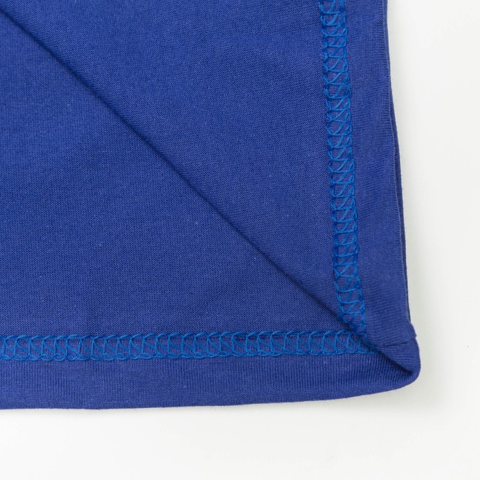 Футболка детская однотонная, рост 104, цвет синий Ш-006