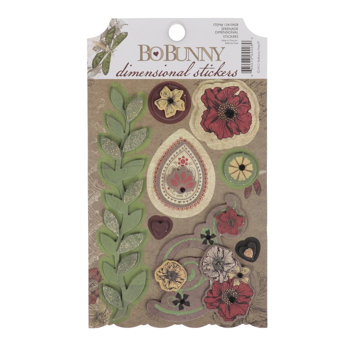 Стикеры-украшения BoBunny для скрапбукинга "Serenade Dimensional Stickers"