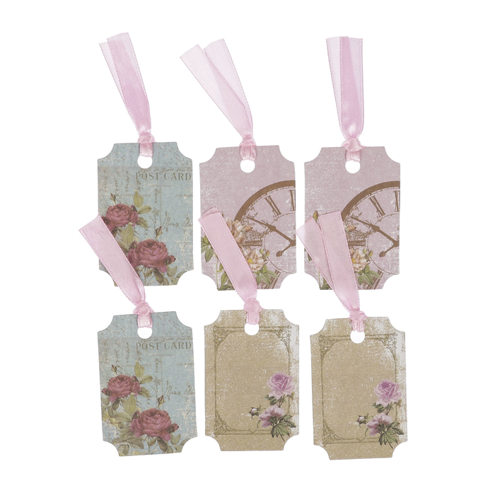 Набор тегов Рукоделие "Романтика" (6 штук)