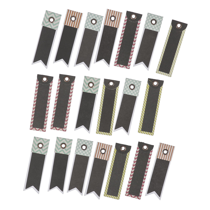 Набор тегов Рукоделие "LUCKY&amp;LOVE" с люверсами (20 элементов)