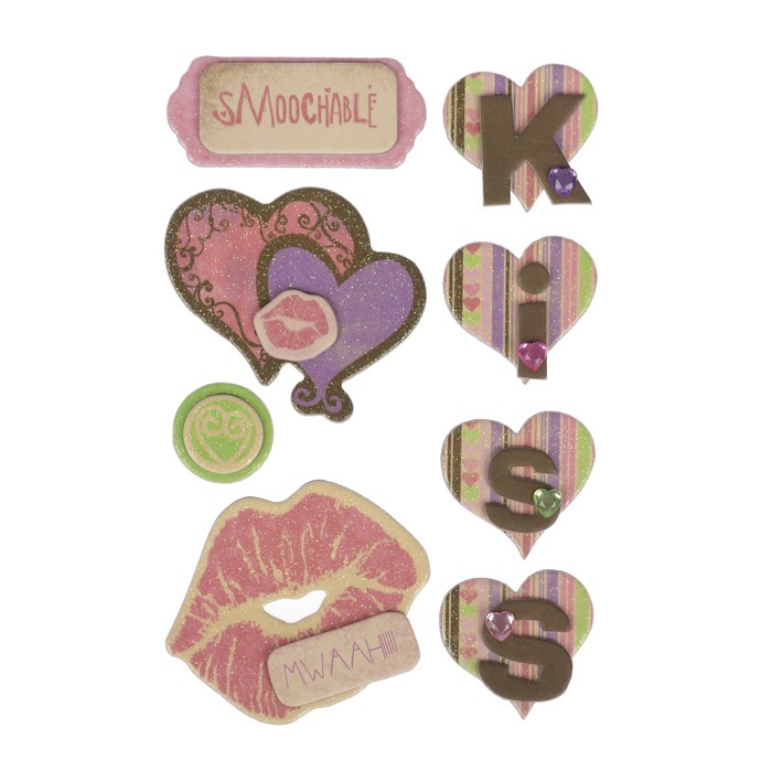 Чипборд из картона BoBunny "Smoochable Layere"