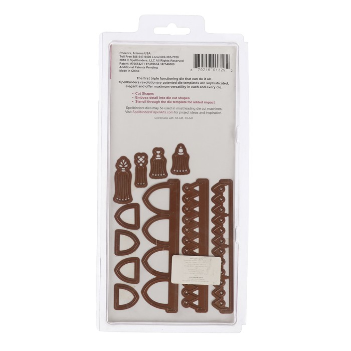 Набор ножей д/вырубки,тисн-я и нанесения узора по трафарету "Базовые баннеры 1" 11шт