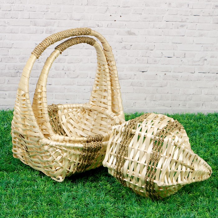 Набор корзин плетеных ива 30x30H10/34;25x25H9/30;20x20H8/25, 3 шт