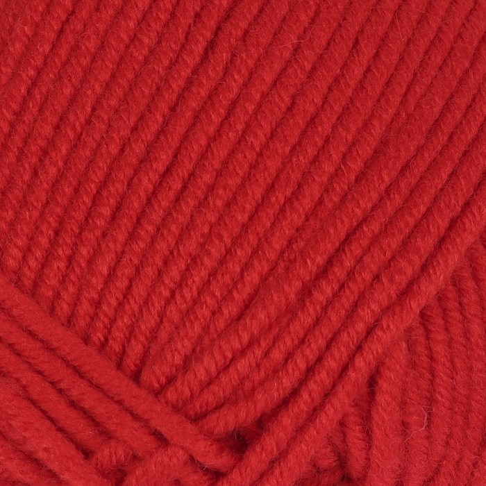 Пряжа "Юбилейная" 20% меринос.шерсть, 80% акрил 200м/200гр (0042 красный)