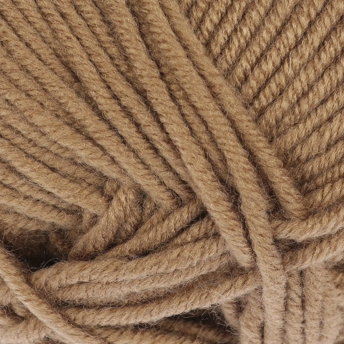 Пряжа "Юбилейная" 20% меринос.шерсть, 80% акрил 200м/200гр (2210 кофе с молок.)