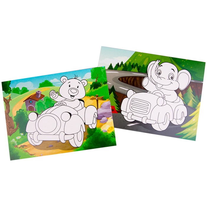 Набор для рисования пластилином Мульти-Пульти «Мы едем, едем, едем»