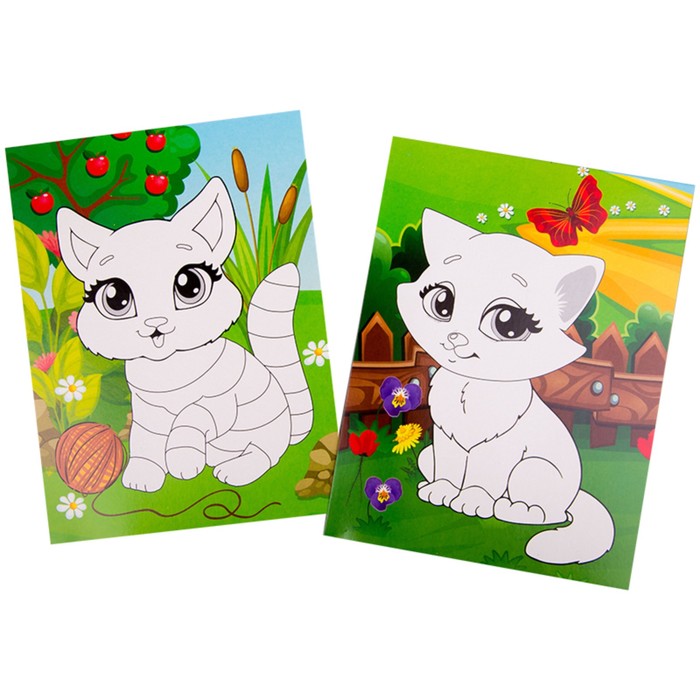 Набор для рисования пластилином Мульти-Пульти «Котята»