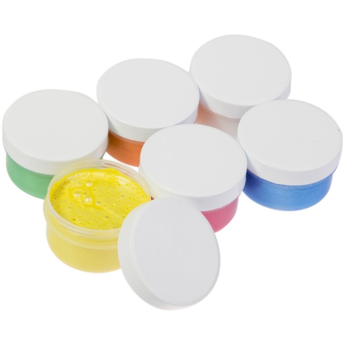 Краски пальчиковые набор 6 цветов*60 мл Мульти-Пульти «Морские приключения Енота»