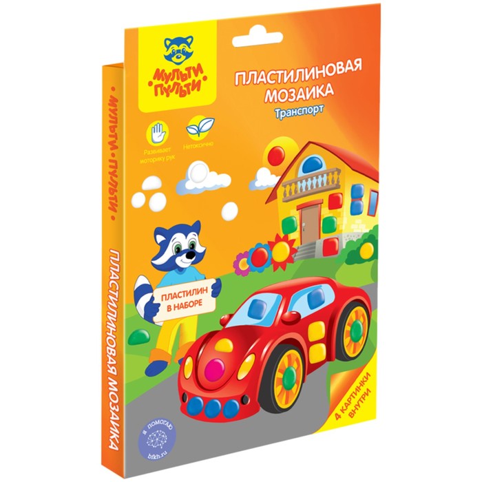 Пластилиновая мозайка Мульти-Пульти «Транспорт» 251708