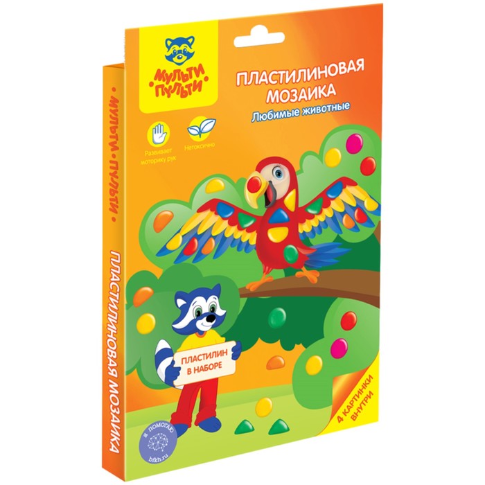 Пластилиновая мозайка Мульти-Пульти «Любимые животные» 251710
