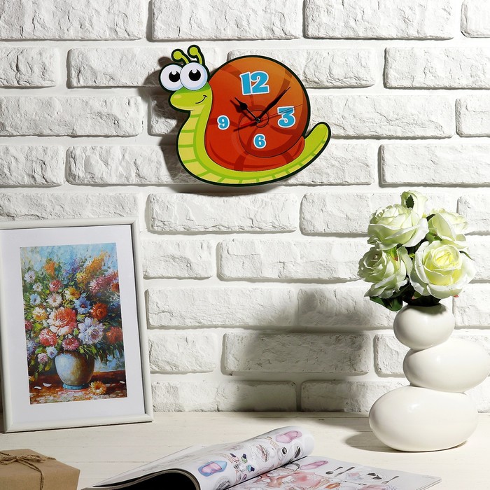 Часы настенные детские "Улитка", 24 см