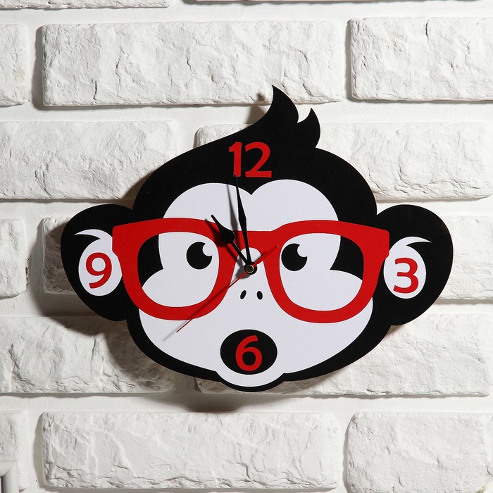 Часы настенные детские "Обезьянка", 24 см