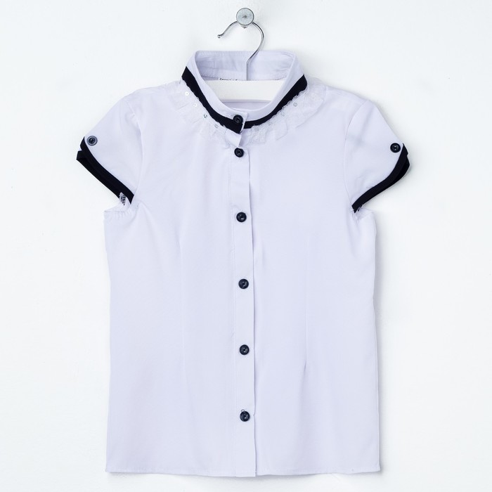 Блузка для девочки 2128, цвет белый, р-р 28