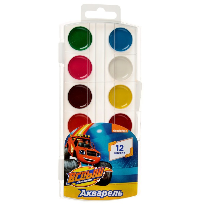 Акварель 12 цветов "Вспыш"