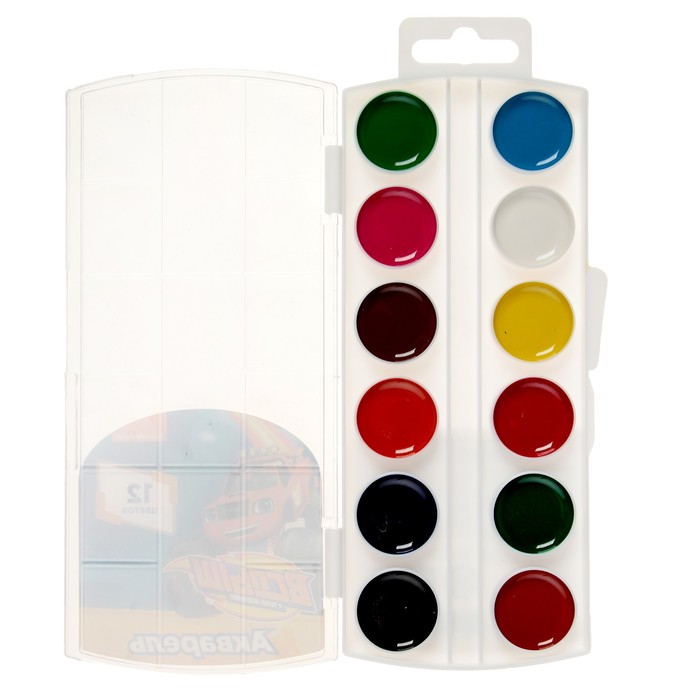 Акварель 12 цветов "Вспыш"