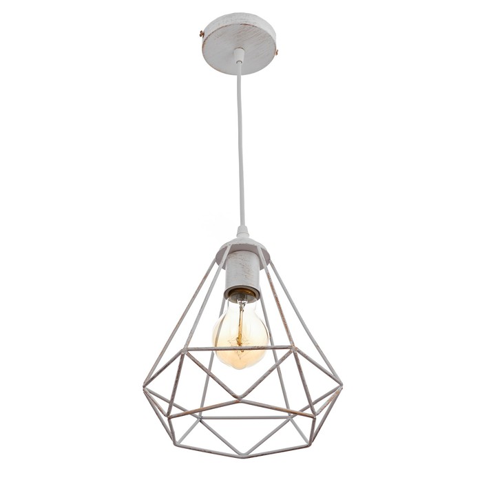 Светильник "Лофт" 1х60Вт E27 белый 20x20x80см.