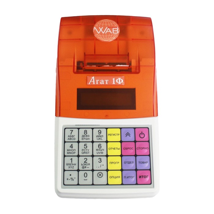 Онлайн-касса АГАТ 1Ф WiFi/GSM с ФН36, цвет бело-оранжевый