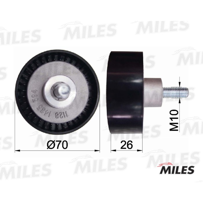 Ролик ремня приводного MILES AG03054