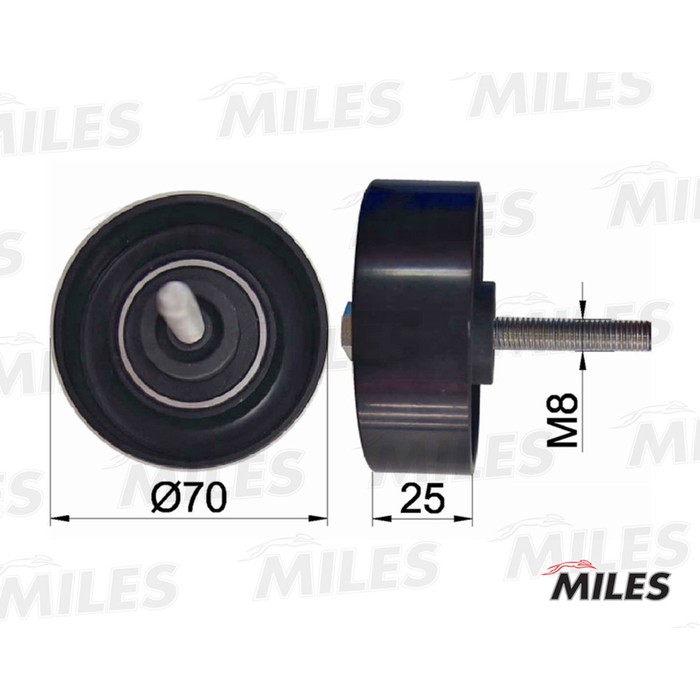 Ролик ремня приводного MILES AG03059