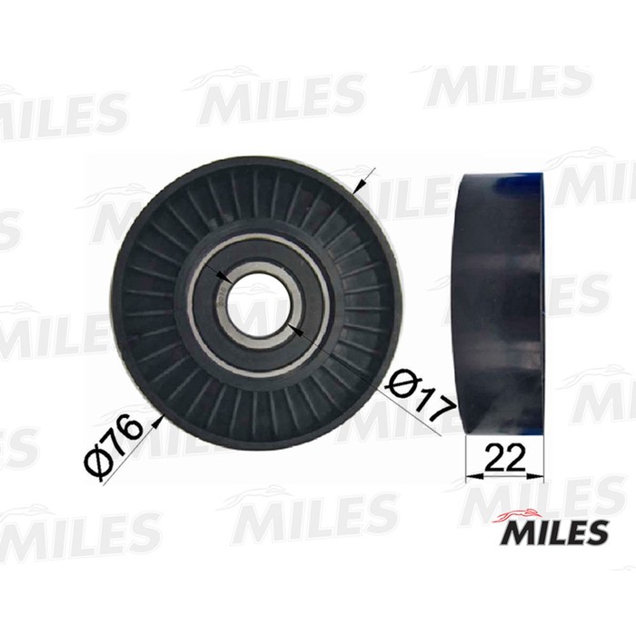 Ролик ремня приводного MILES AG03066