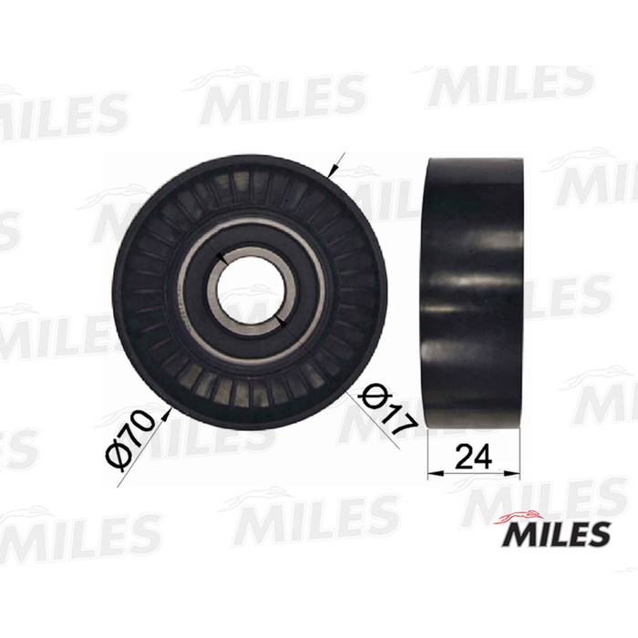 Ролик ремня приводного MILES AG03077