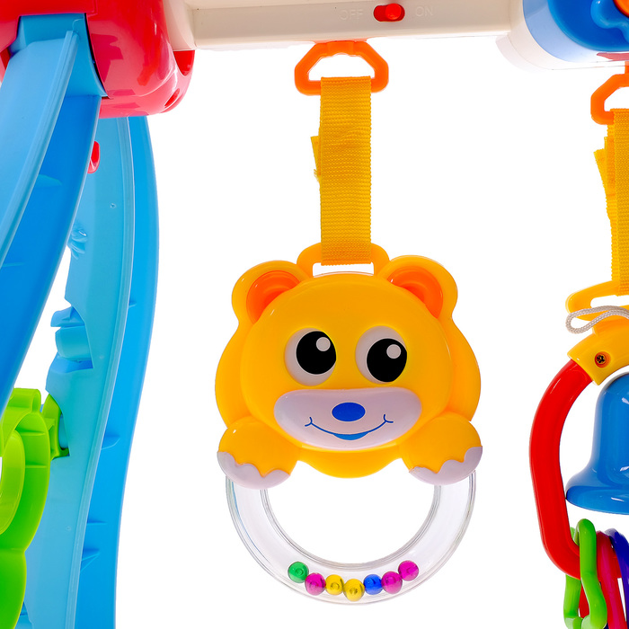 Игровой развивающий центр-турник с погремушками «Домик»