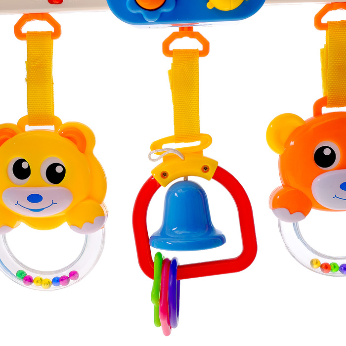 Игровой развивающий центр-турник с погремушками «Домик»