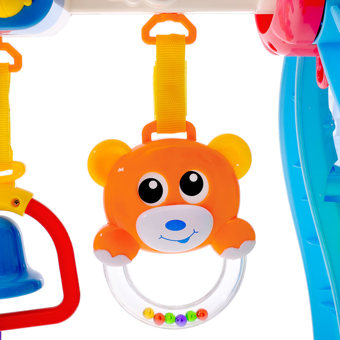 Игровой развивающий центр-турник с погремушками «Домик»