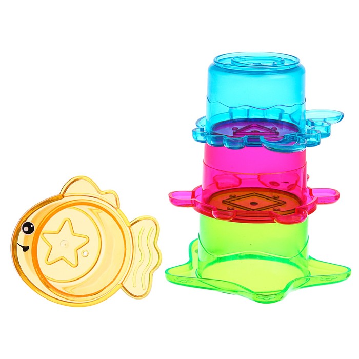 Набор игрушек для ванны «Морские жители № 4», 7 шт.