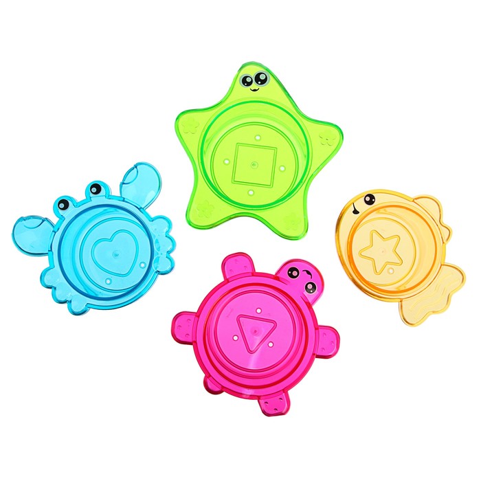 Набор игрушек для ванны «Морские жители № 4», 7 шт.