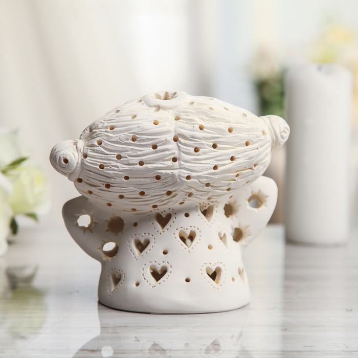 Подсвечник декоративный "Ангел с птицей счастья" 14 см