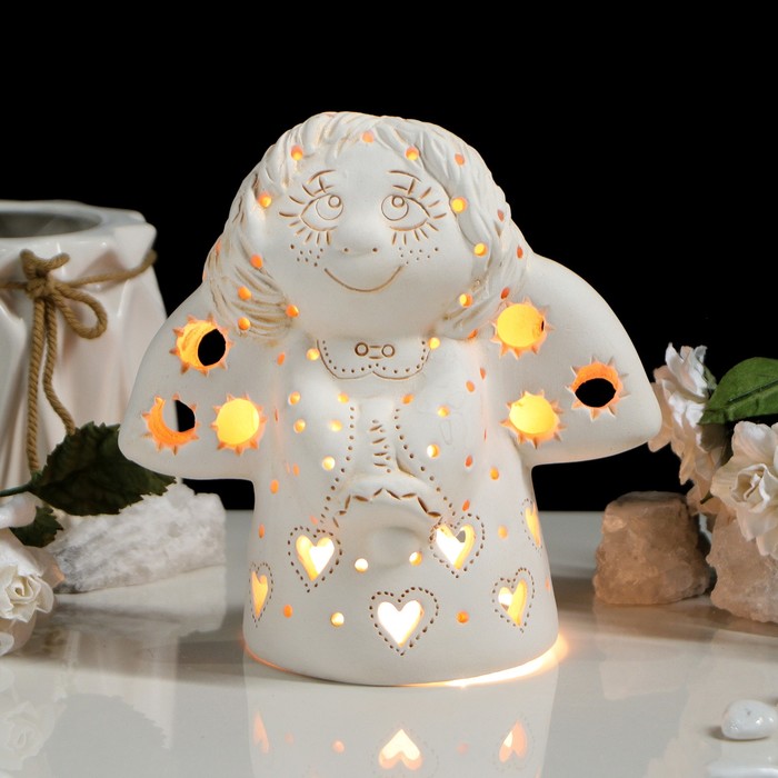 Подсвечник декоративный "Ангел одуванчик" 14 см