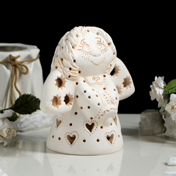 Подсвечник декоративный "Ангел одуванчик" 14 см