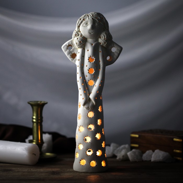 Подсвечник декоративный "Ангел мирохранитель" 33 см