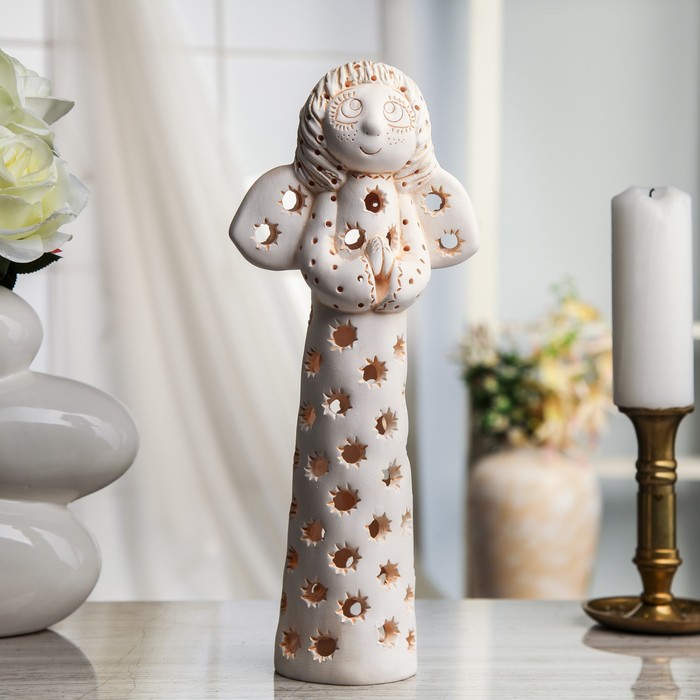 Подсвечник декоративный "Ангел-хранитель" 33 см