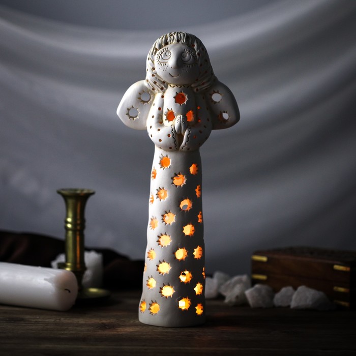 Подсвечник декоративный "Ангел-хранитель" 33 см