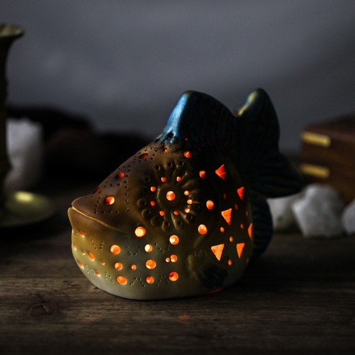 Подсвечник декоративный "Рыба 2", микс