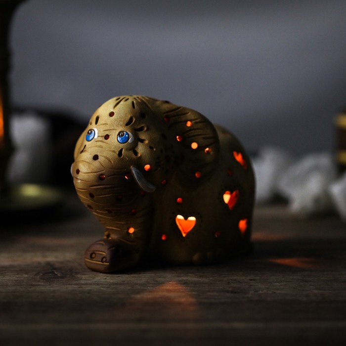 Подсвечник декоративный "Слоник", микс