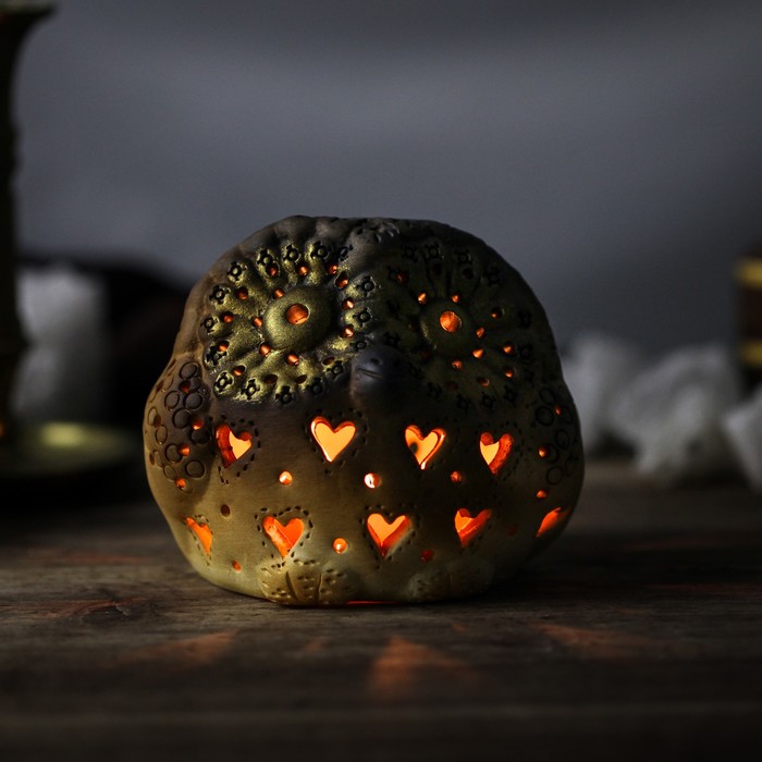 Подсвечник декоративный "Сова", микс