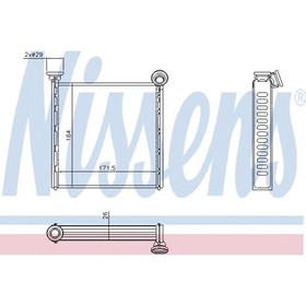 

Радиатор отопителя NISSENS 71162