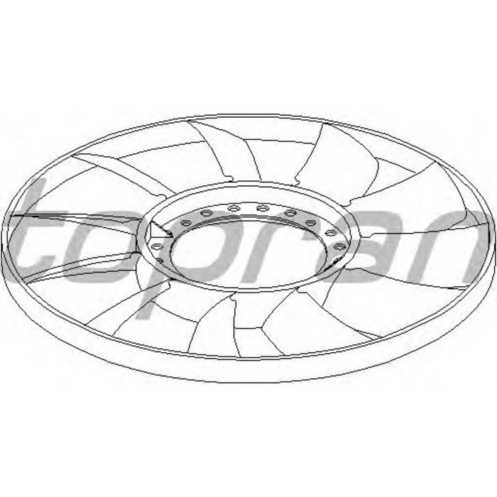 Крыльчатка вентилятора HANS PRIES 110294755