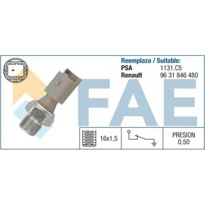 Датчик давления масла FAE 12640