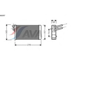 

Радиатор отопителя AVA AI6097