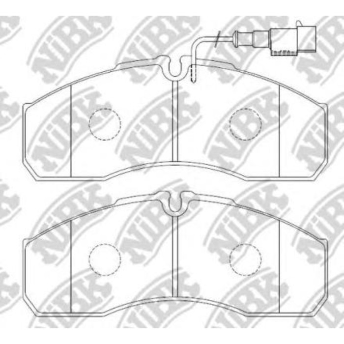 Колодки тормозные NIBK PN0072W