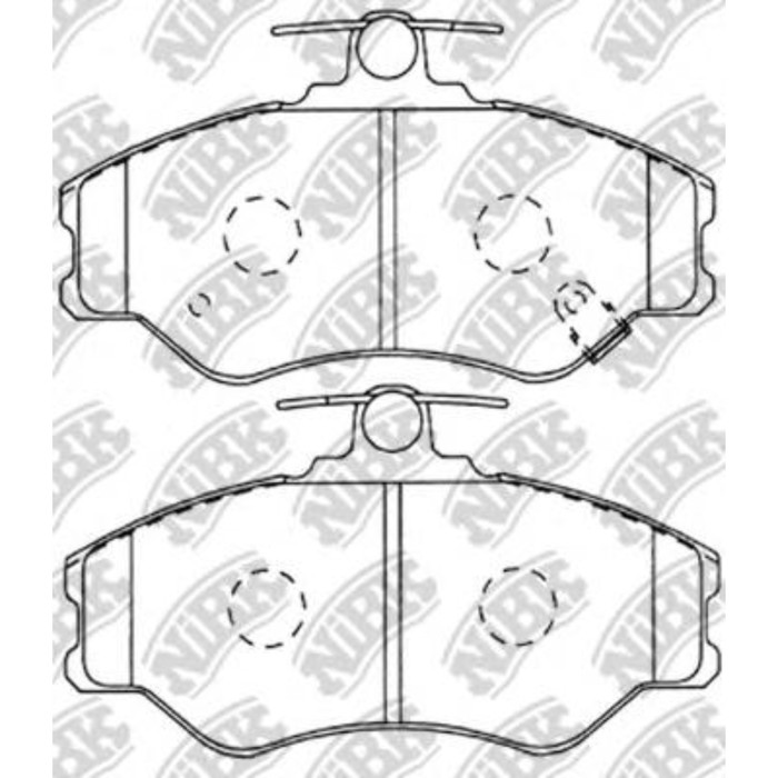 Колодки тормозные NIBK PN0112