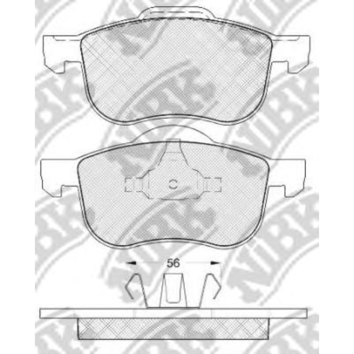Колодки тормозные NIBK PN0137