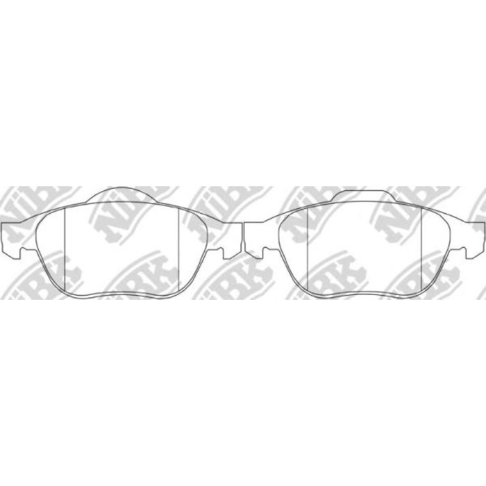 Колодки тормозные NIBK PN0204
