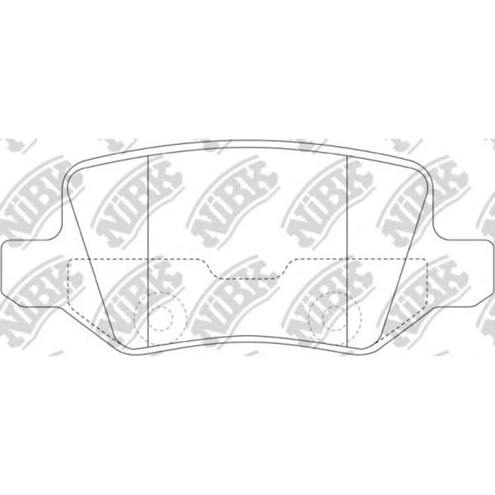 Колодки тормозные NIBK PN0214