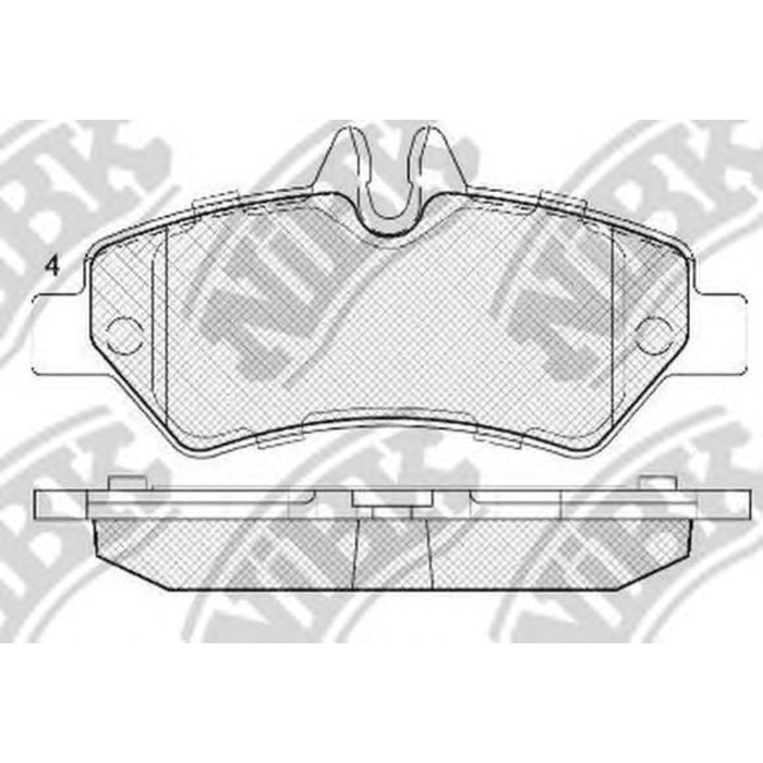 Колодки тормозные NIBK PN0412